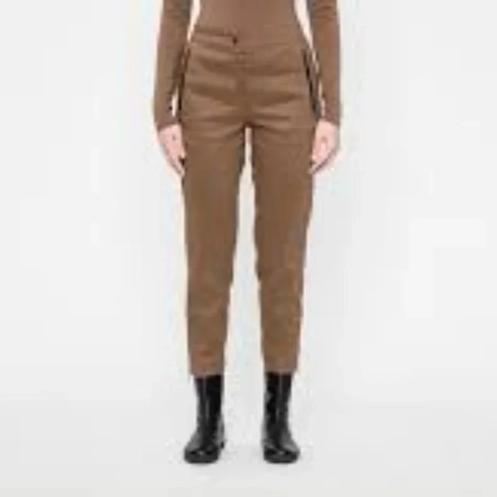Nwot Sarah Pacini Linen Blend Ankle Zipper Pants
